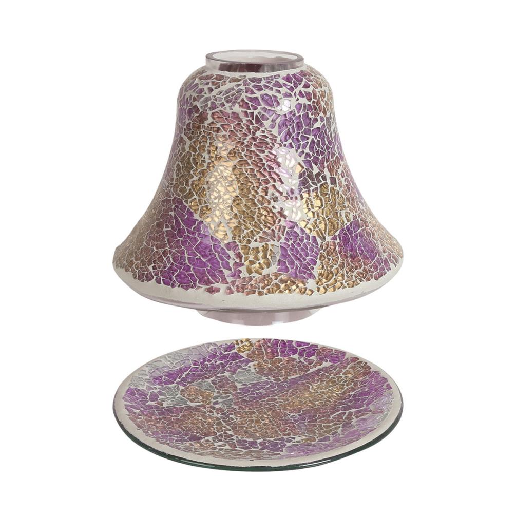 Aroma Purple & Gold Crackle Shade & Tray £17.09
